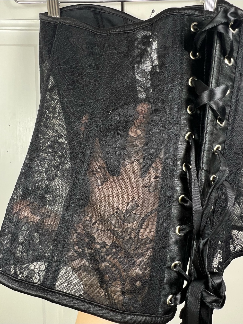 NWT Adore Me Ashoka Boned Corset Sheer Lace Size Medium - Picture 8 of 12